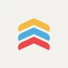 Follow Up Boss logo with stacked yellow, blue and red chevrons.